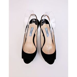 Prada Platform Slingback Heels
